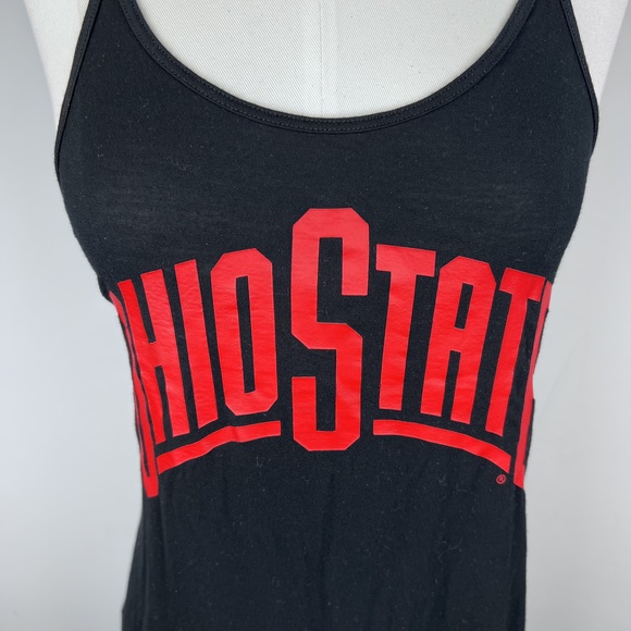 Like New-Pink Victoria Secret OHIO STATE Black&Red Scoop Neck Low Back Tank XS - Picture 5 of 16